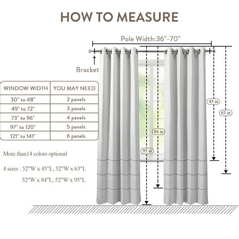 Size Chart For Curtains - Educational Chart Resources