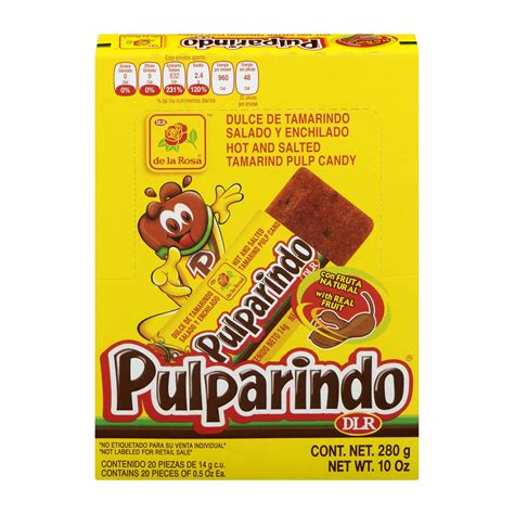 De La Rosa Pulparindo Tamarind Chili Spicy Candy, Original Hot and ...