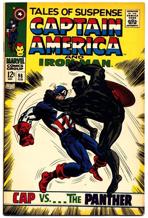 comicsvalue.com - TALES OF SUSPENSE #98 VG/F, BLACK PANTHER, Captain ...