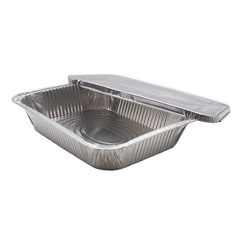13”x 10”x2.75 - 1/2 Size Foil Pan & Lids Complete /100pcs per case ...