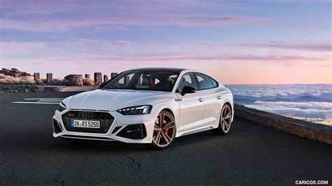 Audi RS 5 Sportback | 2020MY (Color: Glacier White) | Front Three-Quarter