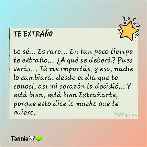 Te Extraño | Frases bonitas, Textos para mi novio, Frases románticas ...