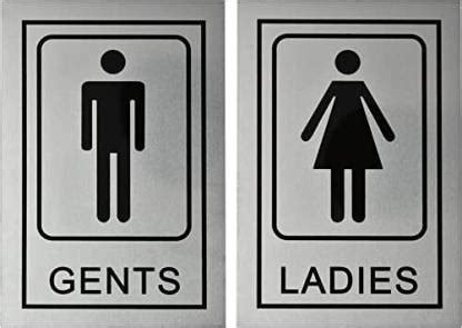URBAN BOX Ladies Gents Signage Adhesive Sticker for toilet,Restroom ...