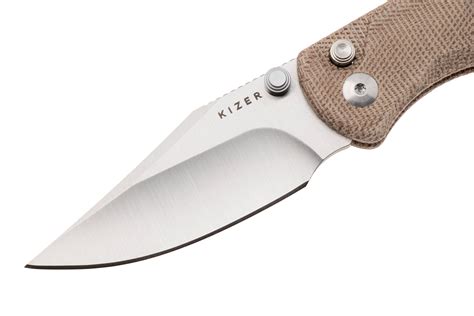 Kizer Vanguard Drop Bear 2, V3619-2CC1 Satin Nitro-V, Brown Micarta ...