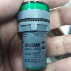 Jual PILOT LAMP LED SHEMSCO AD22-22DS 22MM 110 240 380 VAC 12 48 VDC ...