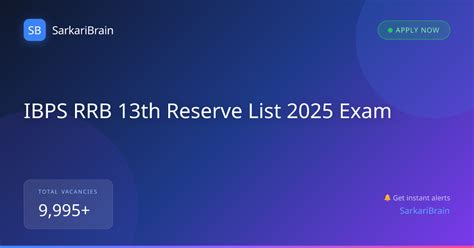 IBPS RRB 13th Reserve List 2025 Exam 2026 - Notification, Eligibility ...
