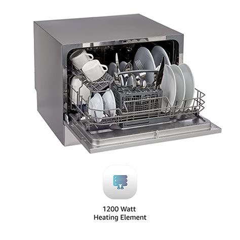 AmazonBasics 6 Place Setting Dishwasher (with Scheduler, Tough Indian ...