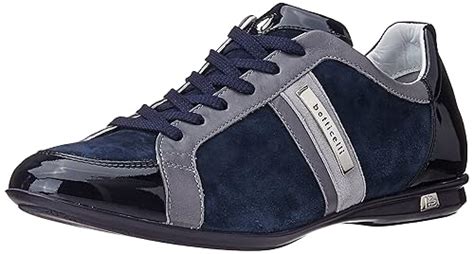 Buy Roberto Botticelli Men's Blue Leather Sneakers - 11 UK (PLU28997 ...