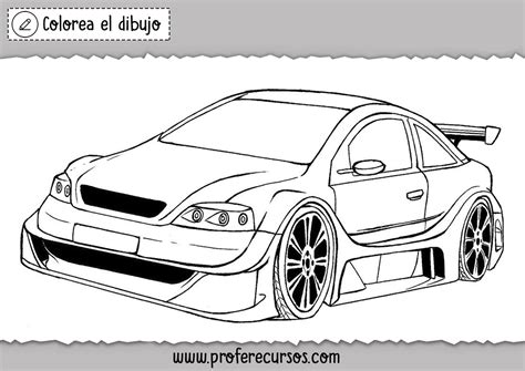 Dibujos de Coches de Carrera para colorear