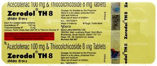 Zerodol Th 8 Tablet – Pain & Muscle Spasm Relief