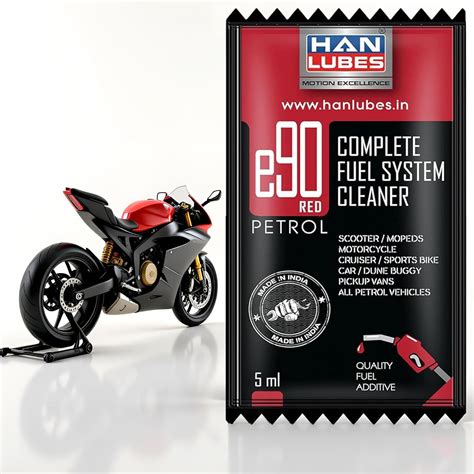 E20 Petrol Additive India – Han Lubes E90 Red Petrol Additive (5ml x 10 ...