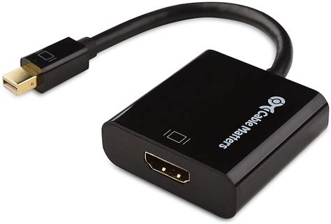 Cable Matters Active Mini DisplayPort to HDMI Adapter (Active Mini DP ...