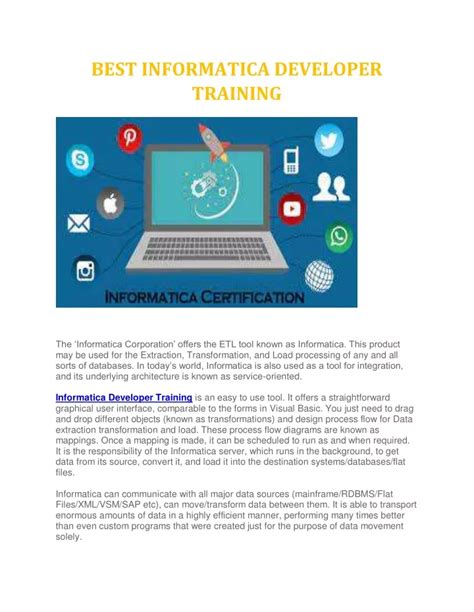 Image result for Developer Informatica Tutorial