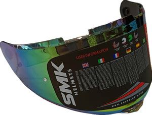 Hybrid Motors SMK Typhoon Helmet Visor (Pinlock 30 Ready) Rainbow ...