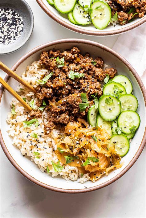 Korean Ground Beef Bulgogi Bowl at Yvonne Hosford blog