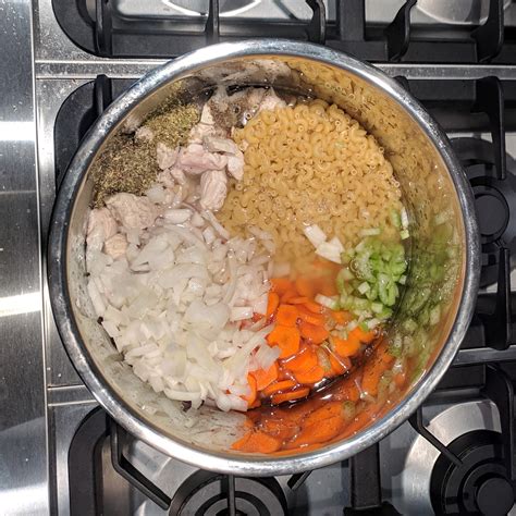 ip chicken soup add all ingredients to ip stir v2