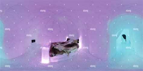 360° view of sorrisniva igloo hotel in norway - Alamy