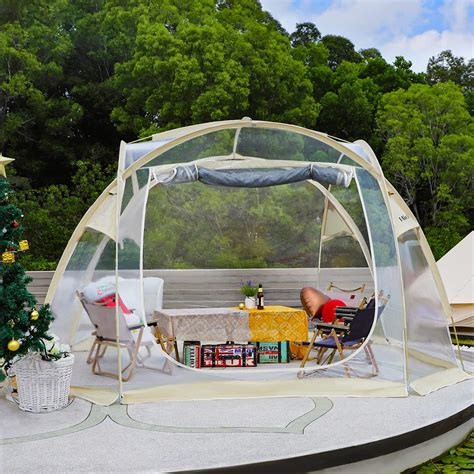 Amazon.com : MioTsukus Clear Outdoor Tent, 10' x 10' 4-6 Person Shelter ...