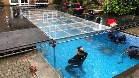 Acrylic Dance Floor Over A Pool
