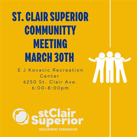 St. Clair Superior Community Meeting – St. Clair Superior