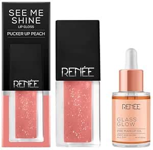 Buy RENEE See Me Shine Lip Gloss - Pucker Up Peach 2.5ml | Glossy, Non ...