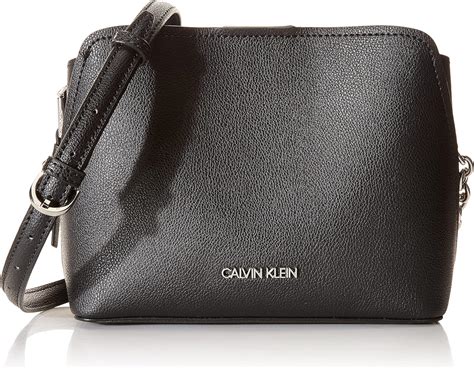 Buy Calvin Klein Hailey Micro Pebble Triple Compartment Chain Crossbody ...