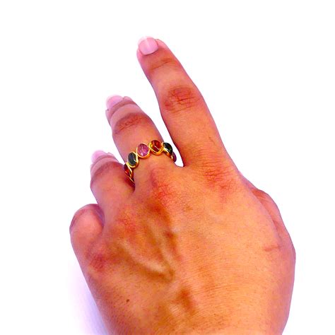 Multi Tourmaline Ring