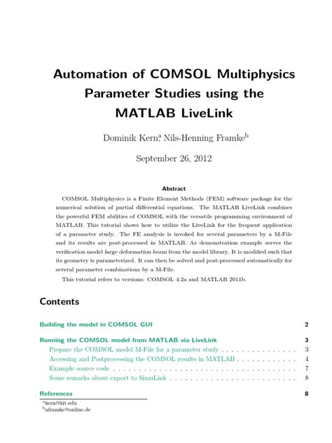 Image result for COMSOL MATLAB Livelink