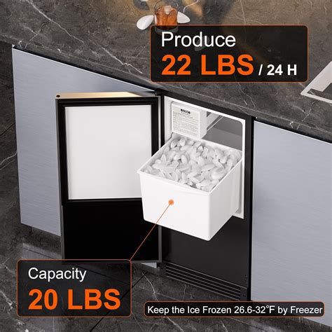 Built In Ice Dispenser 15 Inch Built-in Under Counter Ice Maker Machine ...