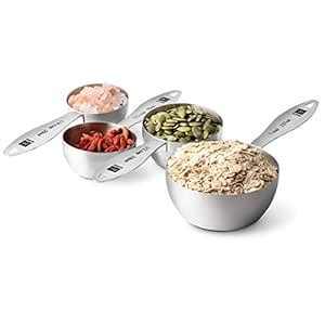 Buy New Di Oro 4-Piece 18/8 Stainless Steel Measuring Cup Set - Easy-to ...