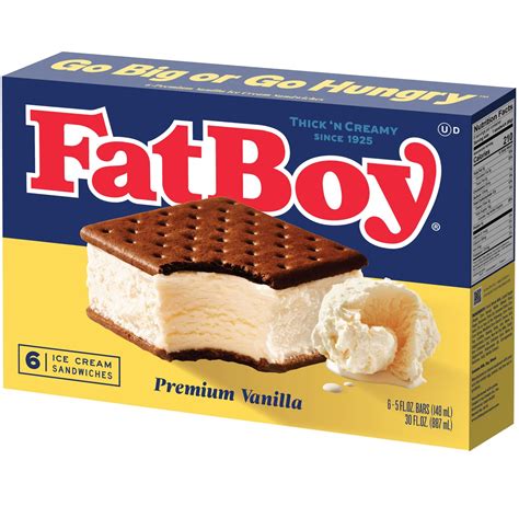 Order FatBoy Ice Cream Sandwich, Vanilla | Fast Delivery