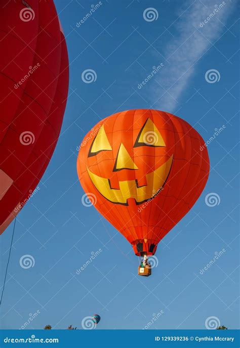Jack-o-Lantern Hot Air Balloon at Carolina BalloonFest Editorial Photo ...