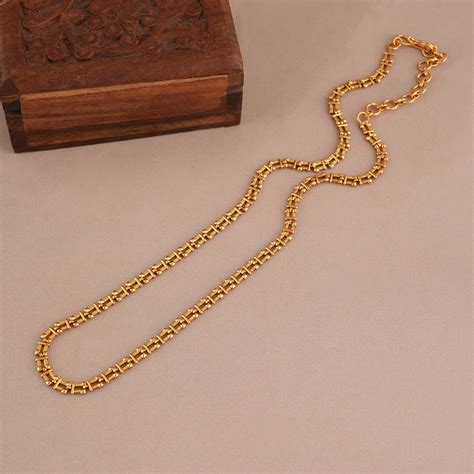 Cute antique gold plated curb chain - smarsjewelrys