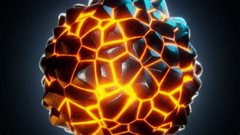 Download wallpaper 1920x1080 ball, cranny, lava, glow, 3d full hd, hdtv ...