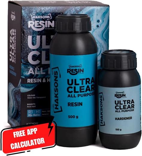 Haksons Ultra Clear All Purpose Epoxy Resin and Hardener | Epoxy Resin ...