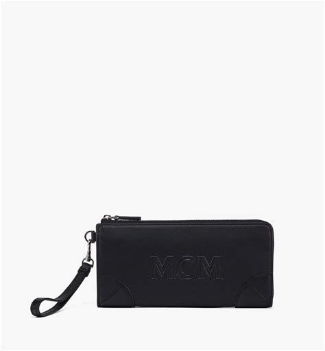 MCM Aren Zip Around Wallet in Spanish Calf Leather | REVERSIBLE