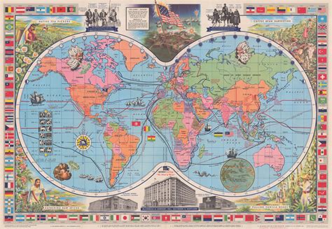 McCormick & Company, Inc, McCormick's Map of the World, 1960 | The Map House