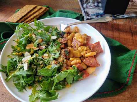 Warm Chorizo and White Bean Salad - happy eats healthy