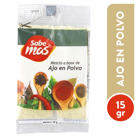 Comprar Ajo Sabemas En Polvo Bolsa - 15gr | Walmart Costa Rica ...