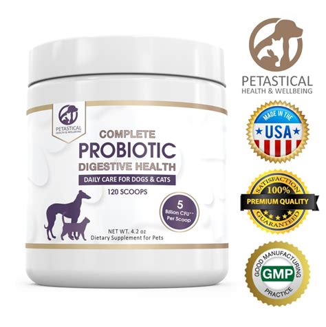Petastical Probiotic Powder for Dogs and Cats (120 Scoop) - Petastical