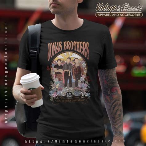 Jonas Brothers Shirt Five Albums One Night - Vintagenclassic Tee