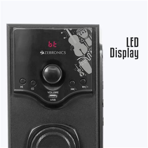 Zebronics BT 808 RUCF Tower Speaker - 100W, 3-way, karaoke