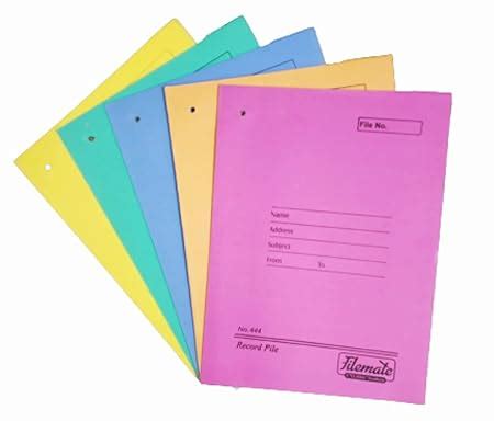 Filemate Record File Cover No.444(Pack of 12 pcs)(Size: 14 X 10 inch ...