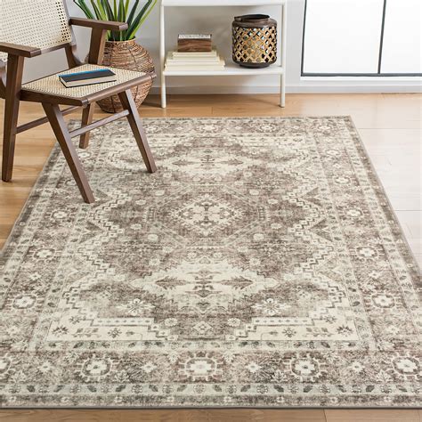 Rugland 8x10 Area Rugs – Stain Resistant Washable Rug, Anti Slip ...