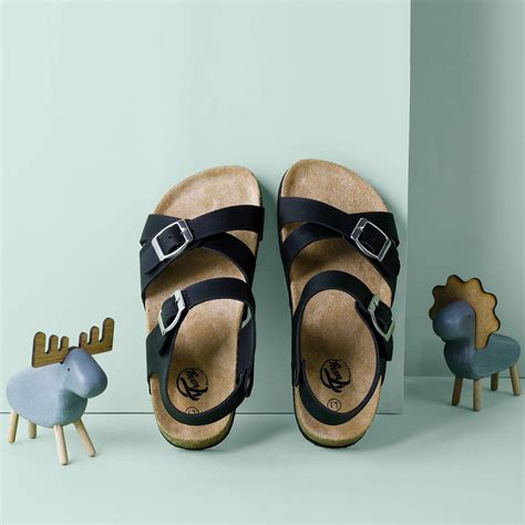 Snapklik.com : Girls Black Sandals Adjustable Buckle Causal Sandals For ...