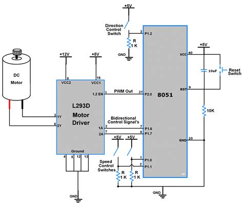Image result for DC Motor Using 8051 Using Proteus