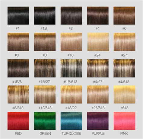 Hair Color Chart By Numbers 的图像结果