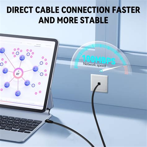 Verilux USB C to Ethernet Cable 6.6ft for Stable Wired Connection ...