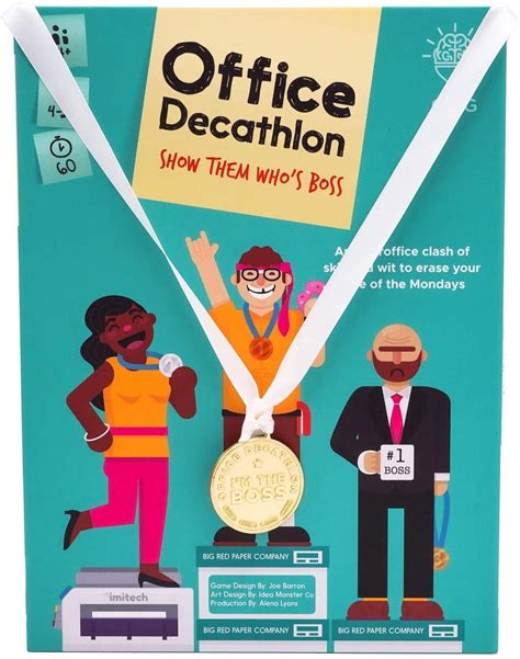 Gray Matters Games Office Decathlon Party Game for Ages 14 and up, from ...