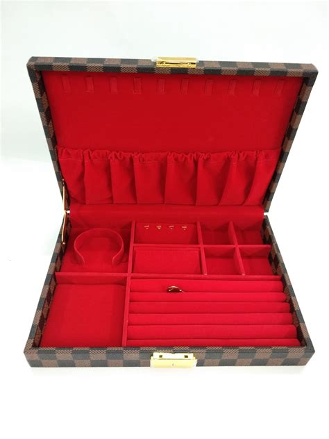 กล่องใส่เครื่องประดับ1 ชั้น ขนาดใหญ่ ขนาด 8 x 11 x 2นิ้วใส่สร้อยคอ ...